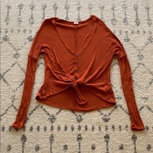 Garage Cropped Cardigan Shirt